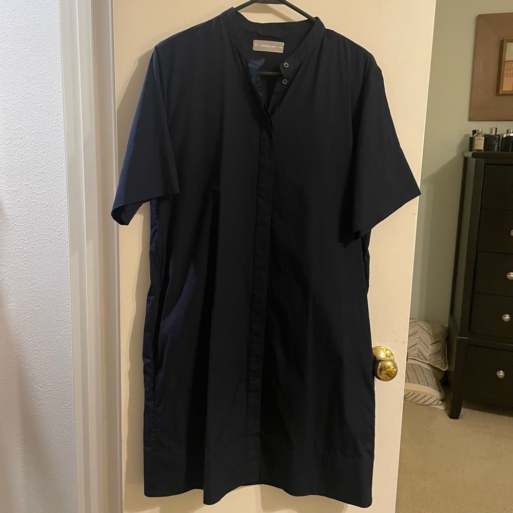 Everlane Button Down Dress - Navy